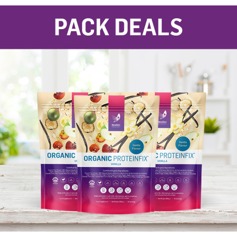 3 x Organic ProteinFix Vanilla - Pack Deal!